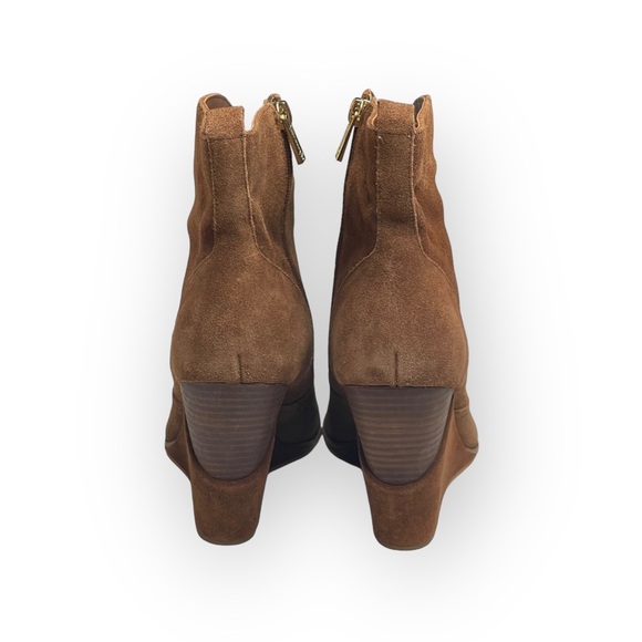 new Jessica Simpson 𖤐 Hilrie Wedge Heel Western Booties 𖤐 Brown Suede 𖤐 10M - Picture 5 of 16